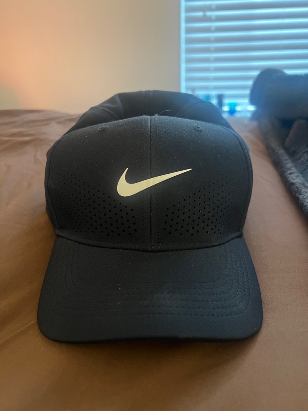 Nike Black Cap with White Swoosh